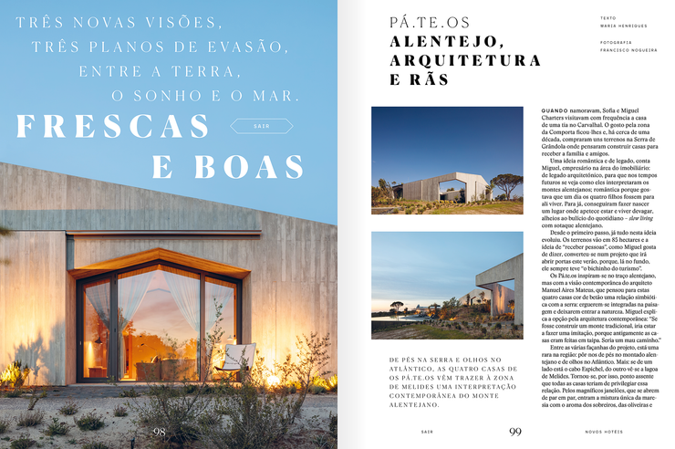 Imagens do interior da Revista Observador Lifestyle 16 Especial Viagens 